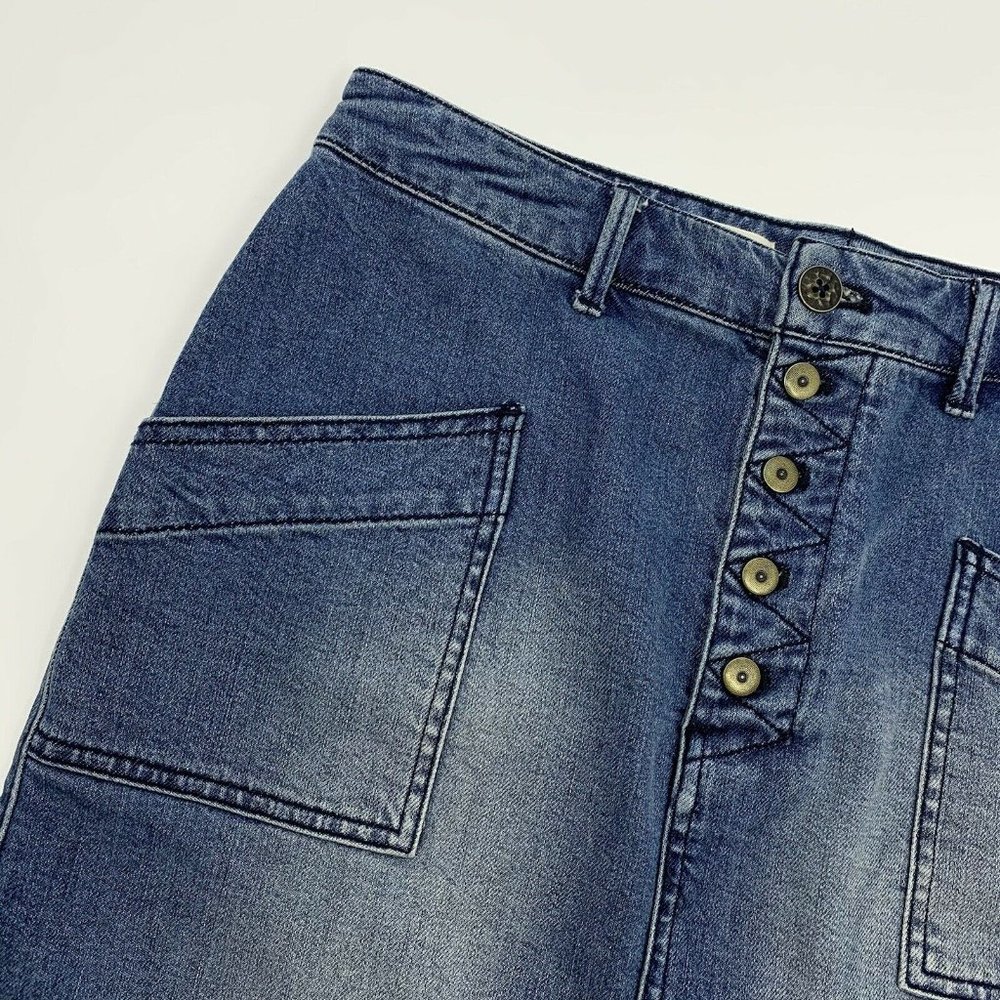 Pilcro and the Letterpress Denim Pencil Skirt - Picture 4 of 9